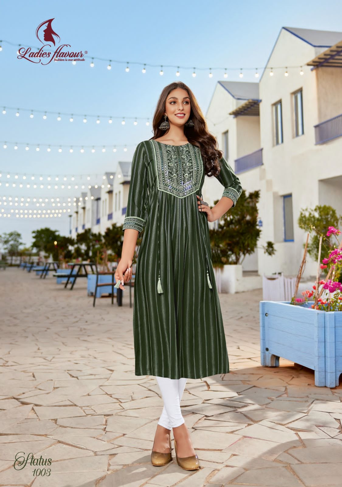 Status By Ladies Flavour 1001-1006 Nyra Cut Kurtis Catalog